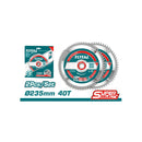 Set de (2pcs) Sierras de corte TCT para madera 235mm (9 1/4") 40T, Mandril de 30mm.