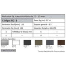 Reductor Hueco 22 Mm A 10 Mm. Espesor 1.25 Mm. Largo 5.85 Mts. Acabado Anodizado Bronze 15 Micron. (