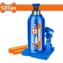 Gato Hidráulico Botella de 12 Ton. Alt. mínima:200mm. Alt. Elevación: 110mm. Alt. Ajustable: 60mm.