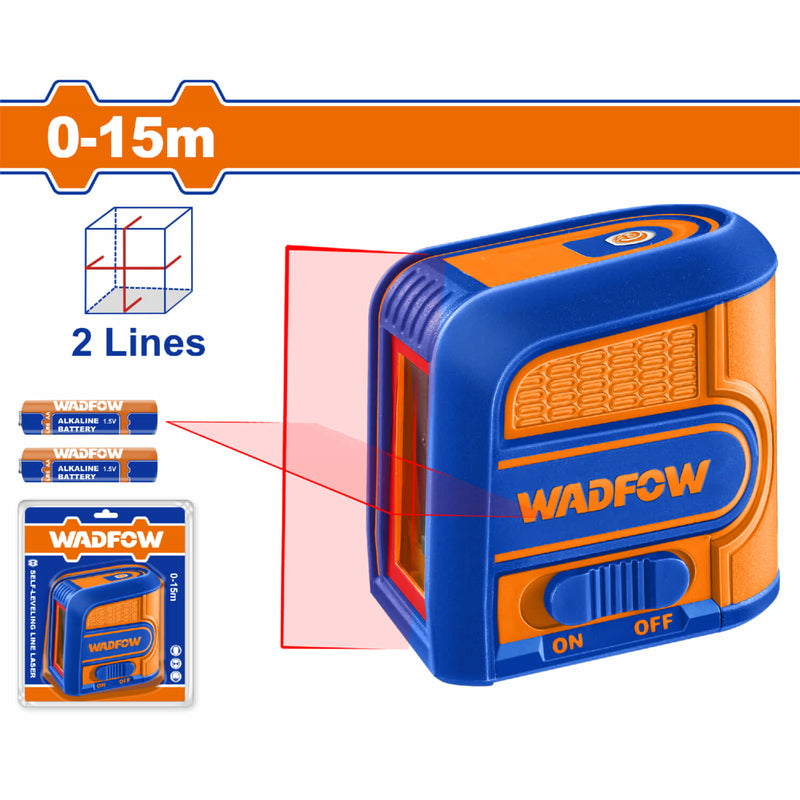 Nivel Laser de línea autonivelante Rojo. Rango de trabajo:0-15m. Precisión de línea: ±2 mm a 5 m Nivelador.