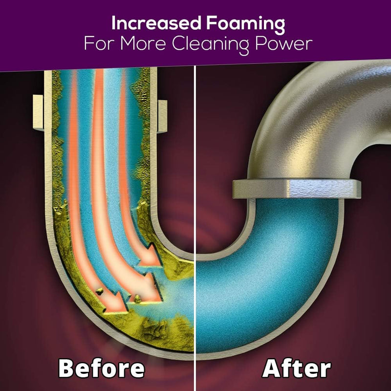 Destapacaños Limpiador y desodorante de drenajes en polvo con olor a limón.