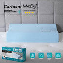Almohada Cervical 60x40cm Carbone MaxRest. Memory Foam Hipoalergénica con Enfriamiento Instantáneo. Calidad Hotelera 5 Estrellas.