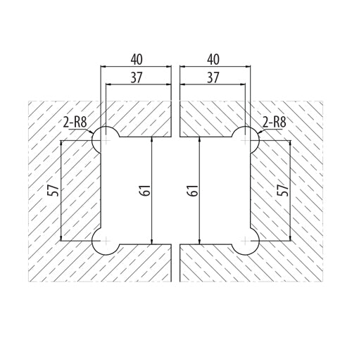 Bisagra de ducha 180 grados Aleacion ZAMAC. Economica Acabado Satinado. Vida util 2-3 años