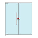 Cerradura cuadrada Tapa de acero 304, Cuerpo de Aleacion ZAMAC. Acabado Satinado.