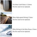 Medidor de espesor de neumáticos.