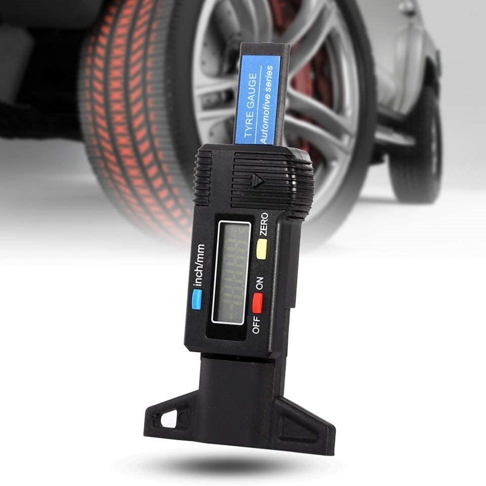 Medidor de espesor de neumáticos.