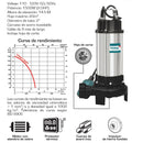 Switch flotante para bomba sumergible para agua sucia 2 HP 110V 60 htz 20M3/H (  )