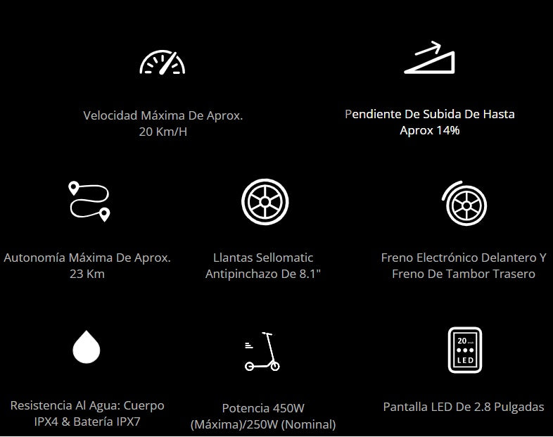 Scooter Monopatin Segway Ninebot KickScooter E2