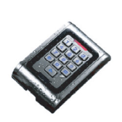 Panel de control de acceso con codigo. En acero Inoxidable para exteriores, Restistente al agua, sol