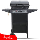 Barbacoa a gas 8KW 2 quemadores + hornilla lateral