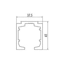 Riel De Aluminio Corredera Sencilla Para Sistema 8600. 5.8 Mts