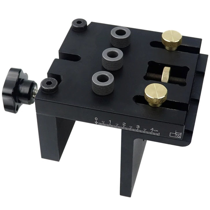 Kit de plantilla guía multifuncional para perforación de agujeros para madera 3 en 1