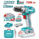 Drill Taladro inalámbrico 20V 1/2" de impacto (Sin escobillas) Incluye batería y cargador.