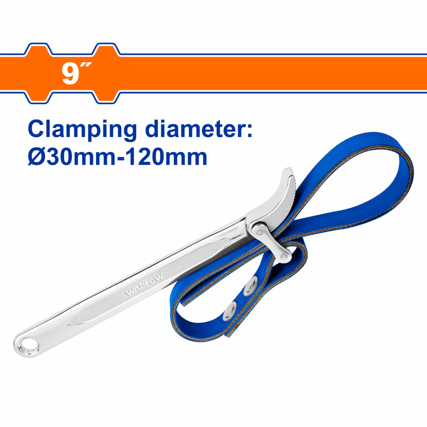 Llave De Correa para Filtro De Aceite 9" Sujección 30mm-120mm