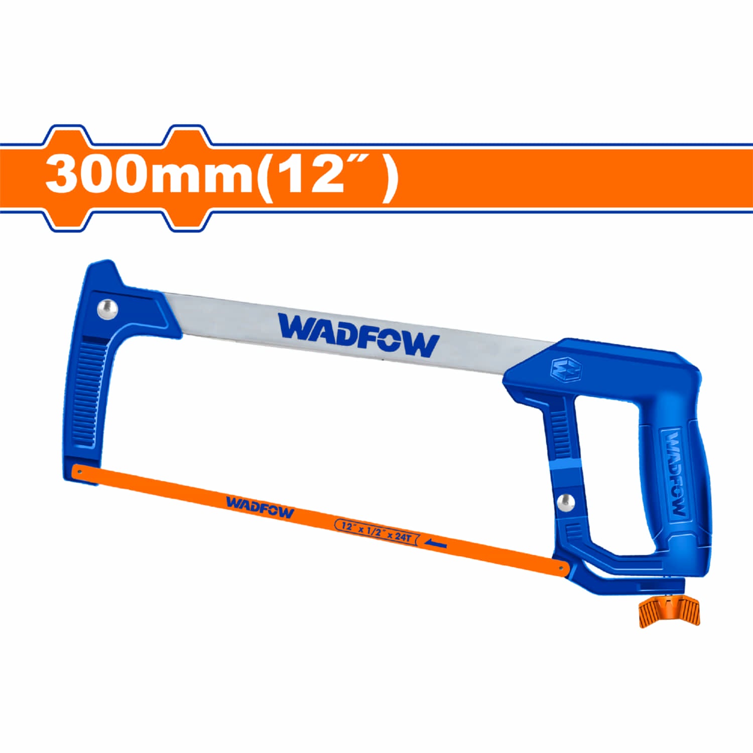 Segueta Industrial para metal de 12" para trabajo pesado. Incluye 1 hoja de sierra.