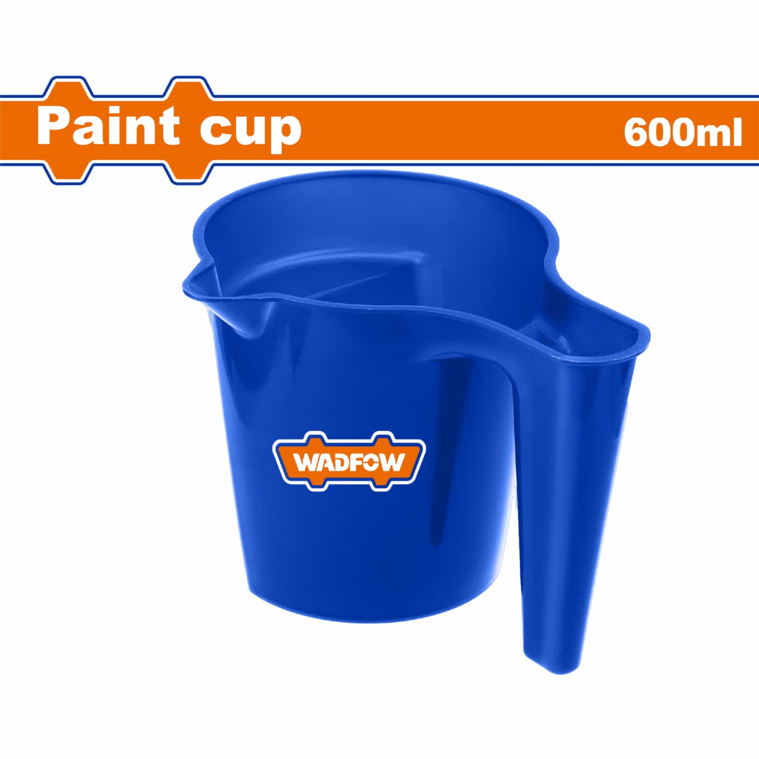 Taza recipiente de Pintura 600ml. Ideal para trabajos de retoques. Con mango de plástico. Borde: 120mm.