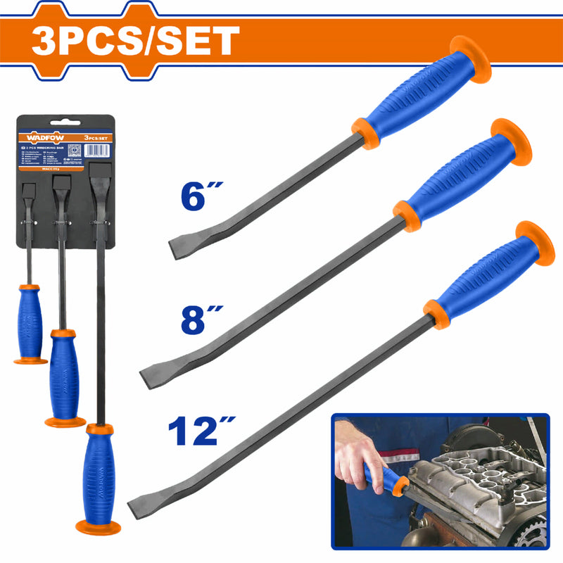 Barras de Palanca de Paso Tamaño: 6, 8, 12 mm. Se vende en Juego de 3 Piezas. Ideal para abrir.
