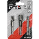 Adaptador De Puntas Hexagonales (3 Piezas, 1/4, 3/8, 1/2)