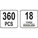 Clips de retención a presión automóvil remaches plástico sujetadores TOYOTA/ LEXUS 360PCS