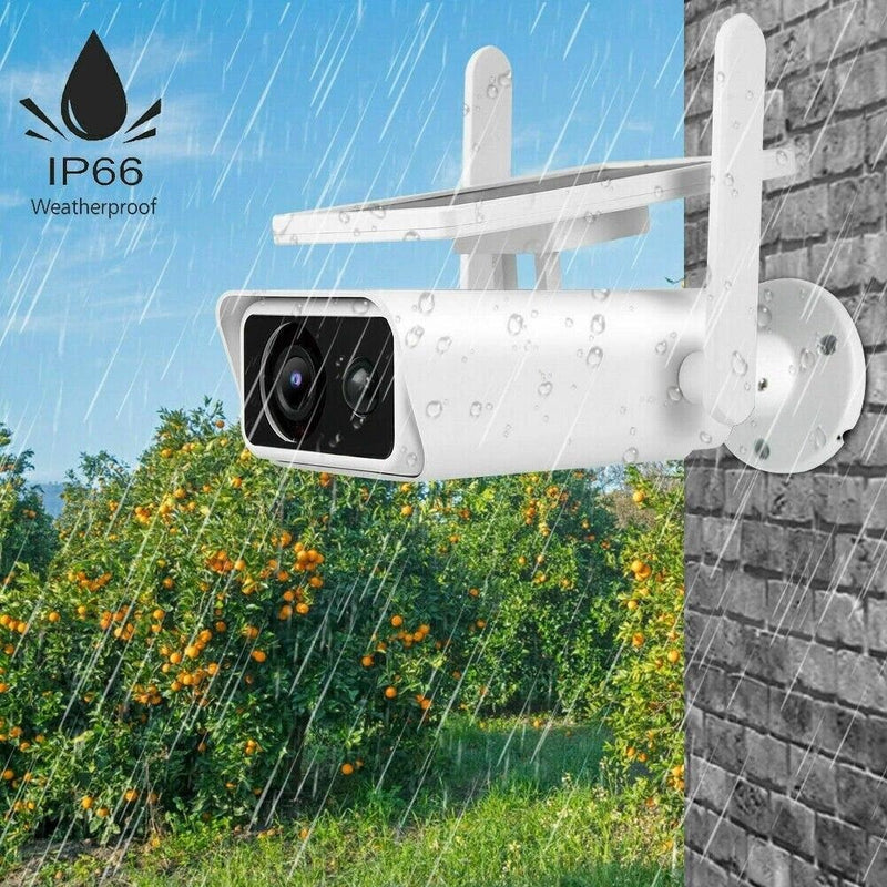 Cámara de seguridad solar IP con Wifi, a prueba de agua. 3MP.