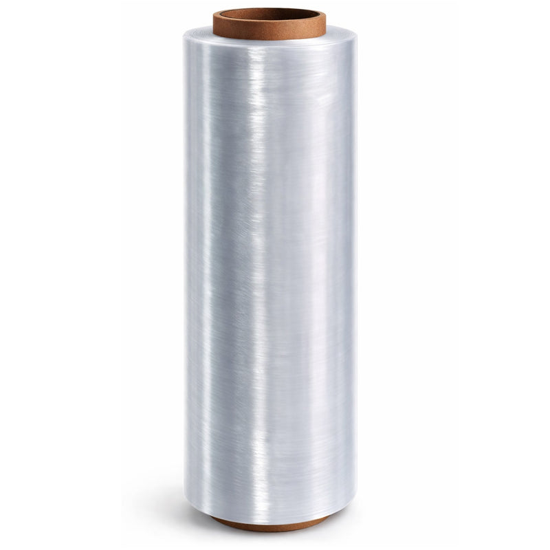 Rollo de plástico transparente para embalar stretch film de 18" (450 mm) de ancho y 1200 pies. 2 kg