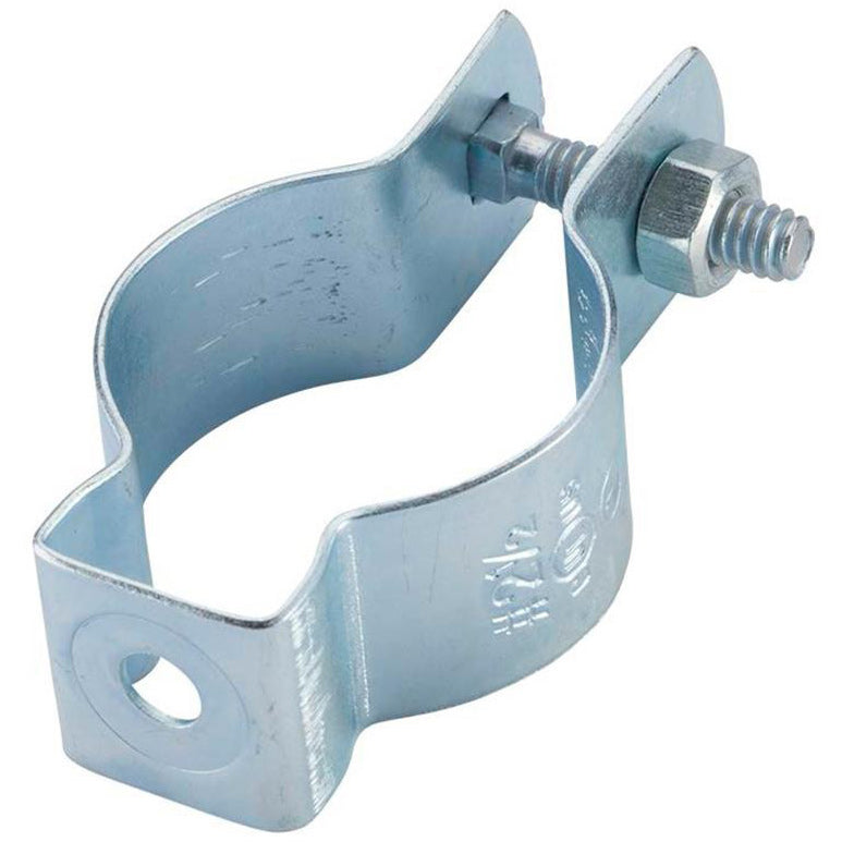 Grapa o Sujetador de Techo para Tuberia EMT de 2".  Galvanizado en Caliente. Material Metalico.