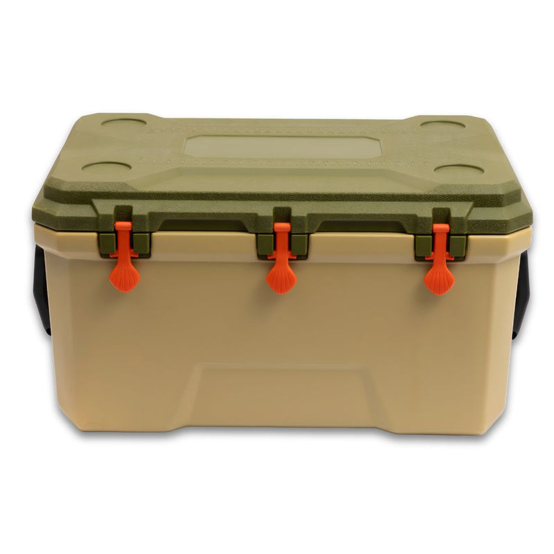 Cooler Portátil 145L (88x57x48cm) con Drenaje Inferior. Hielera de Alta Capacidad con Tapa Sellada, Porta Vasos y Asa de Transporte.