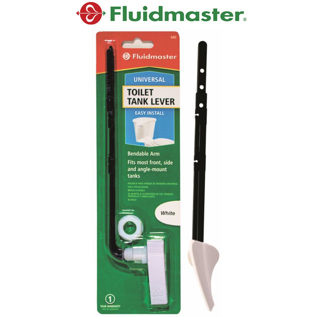 BALANCIN (5) "FLUIDMASTER" PLASTICO BLANCO PARA INODORO
