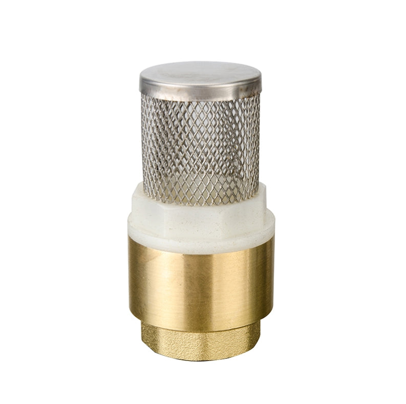 Válvula de pie check con resorte, filtro de acero inoxidable de 1" NESSATI