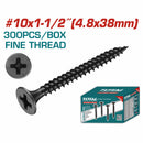 Tornillos para Gypsum (Yeso) (300 pzs.)