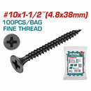 Tornillos para Gypsum (Yeso) (100 pzs.)