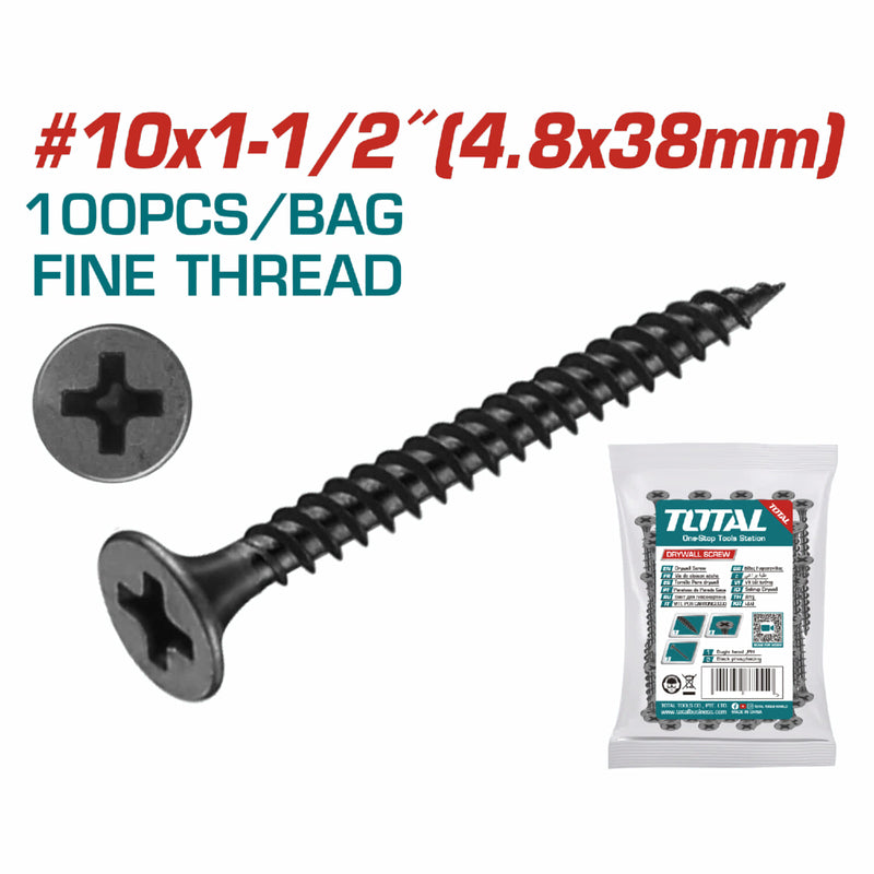 Tornillos para Gypsum (Yeso) (100 pzs.)