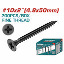 Tornillos para Gypsum (Yeso) (200 pzs.)
