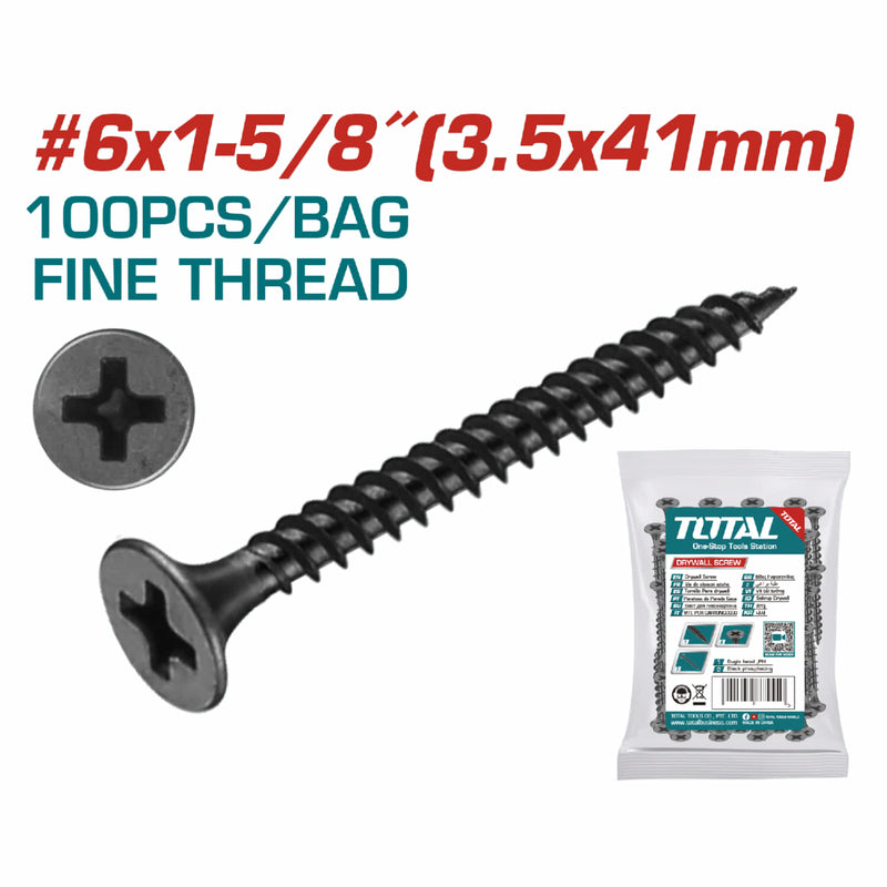 Tornillos para Gypsum (Yeso) (100 pzs.)