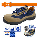 Botas de Seguridad Gamuza y Textil con punta de acero. Talla 41. Ideal en trabajos pesados.