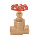 Válvula  de compuerta 1/2" de bronce para soldar 200 PSI