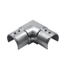 Codo de 90° para corremano ranurado de 42,4mm AISI316.