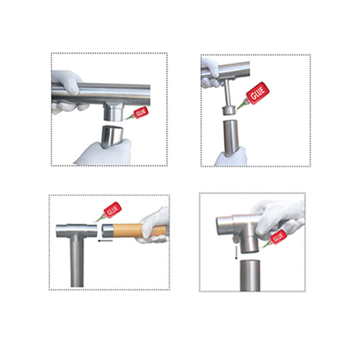 Pegamento barandas 50 ml. (Compatible con sistema de 1 1/2" x1.5 mm , 42.4 mm x1.5 y 2"x1.5mm)