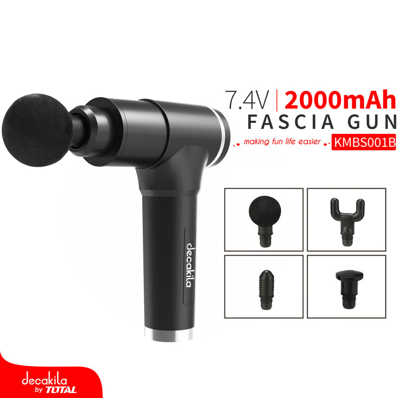 Pistola fascia masajeador portátil 6 velocidades, 21*17*6cm, 7.4V, 2000mAh