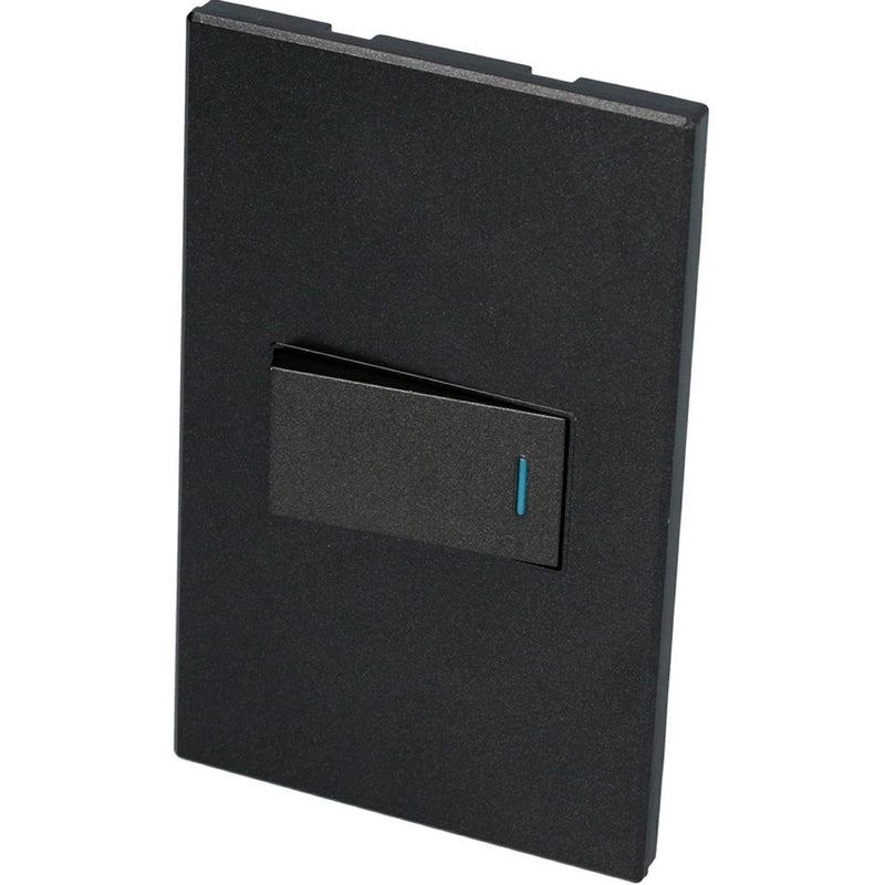 Interruptor con 1 apagador negro 1/3 Surtek.