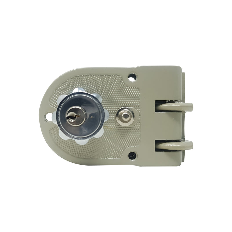 Cerradura de sobreponer garra tigre puerta metalica para lado derecho. No Soldable.