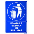 Letrero "Basura en su lugar" Surtek