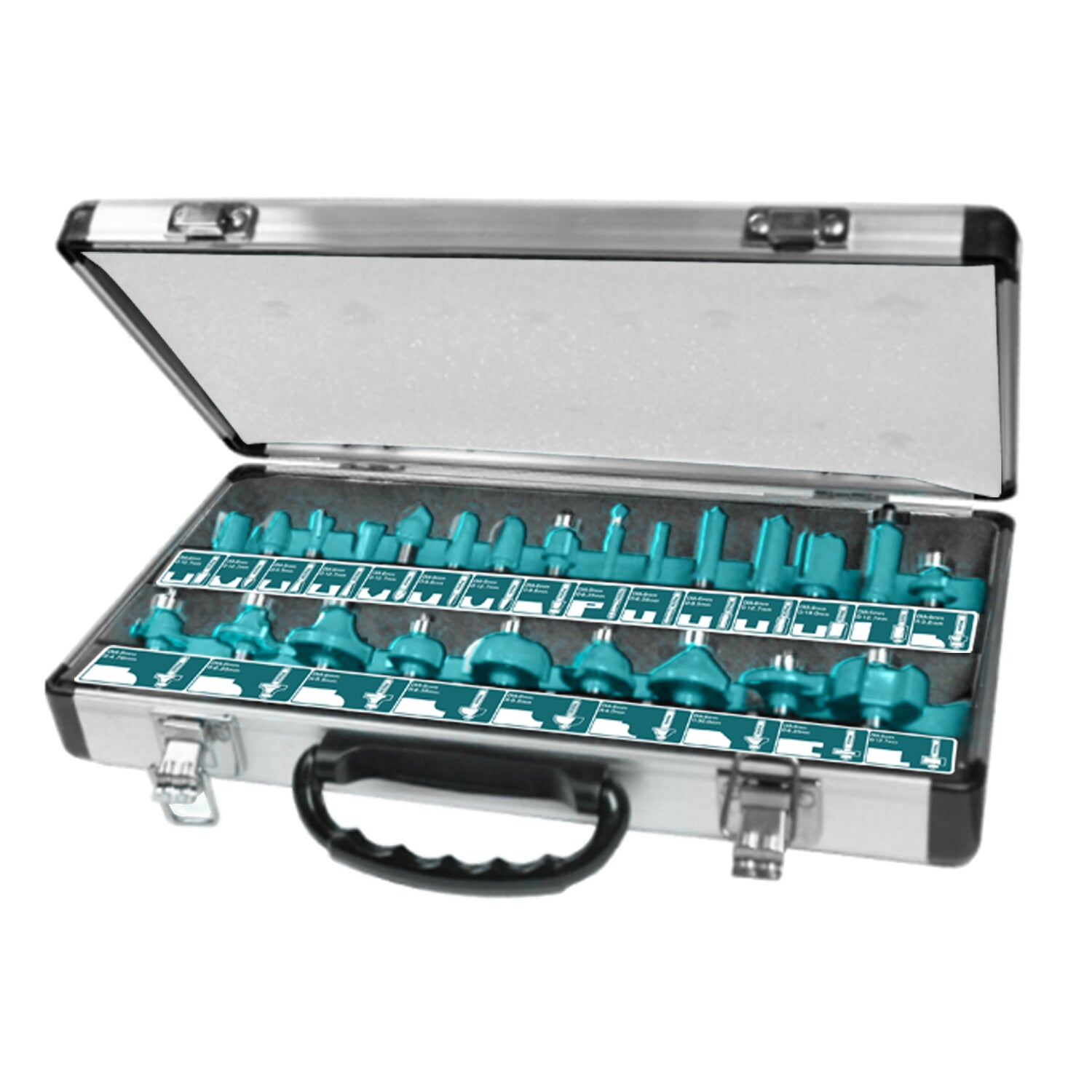 Juego de Brocas para Router (24 piezas) Vástago 1/2"