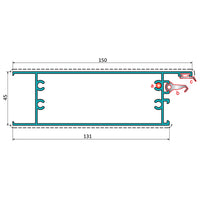 Serie Perimetral Abatible de 45 mm