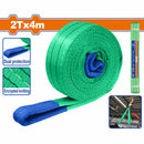 Cinta de Eslinga 2 T x 4m. 2 capas. 100% Poliestér. Seguridad: 5:1. Arnés económico y adaptable.