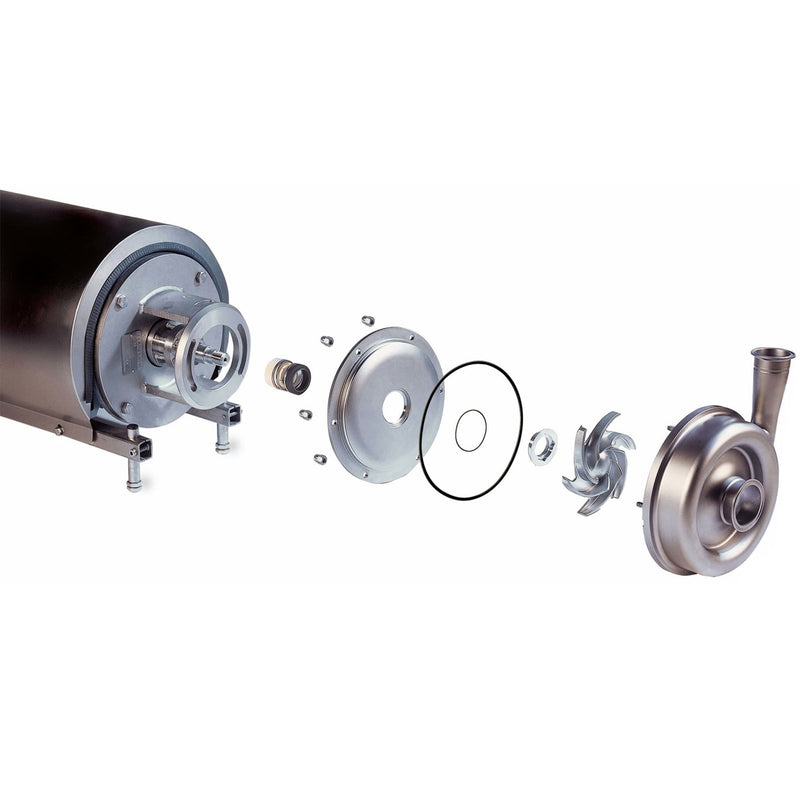 4 Hp. Bomba centrifuga sanitaria  440-480V 60Htz.316L/ FPM / SIC/SIC/FPM. Tipo clamp. 3A.