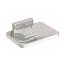 Jabonera de metal, con acabado cromo. Ideal para jabón de barra