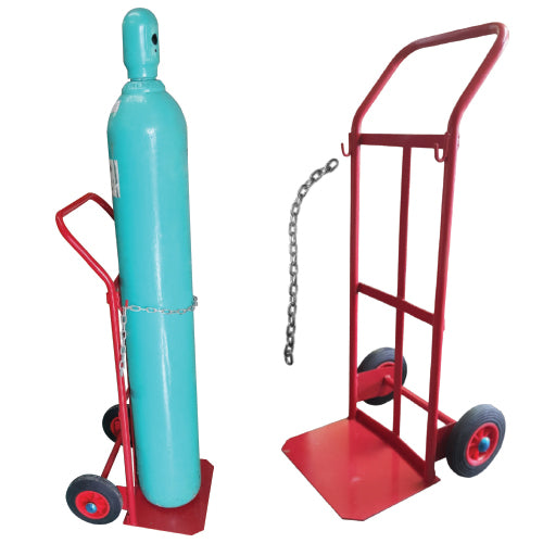 Carretilla para 1 cilindro capacidad 70 kgs. Incluye cadena.