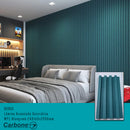 Lámina Acanalada Decorativa WPC BlueGreen 24X160x2900 mm