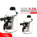 Cafetera De 0.24Lts ( 4 Tazas Espresso) 800W. Presión 3.5 Bars